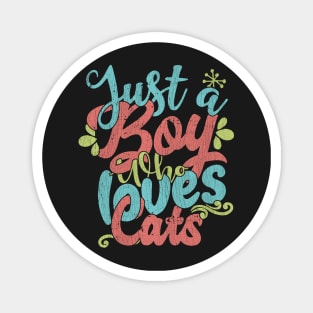 Just A Boy Who Loves Cats Gift product Magnet